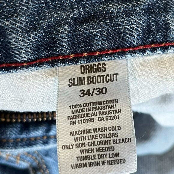 Aeropostale Driggs Slim Bootcut Men's Jeans size 34x30 - Picture 6 of 8